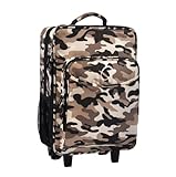 O3 Kids Rolling Luggage with Integrated Snack Cooler, Camo