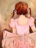 Oopsy Daisy Sweet Ballerina- Brunette Stretched Canvas Wall Art by Kristina Bass-bailey, 18 by 24-Inch