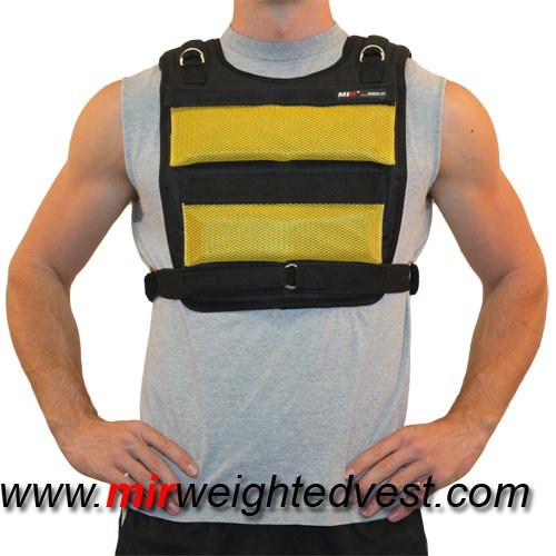 (Weekly Sale - 50% Off !) New! MIR - F.a.i. (Yellow-black Color)weight Weighted Vest Can Hold up to 50lbs+ New!!! Fast Shipping, Great Quality, Worth Every Penny!!!(for Both Men and Women.one Size Fits All.)