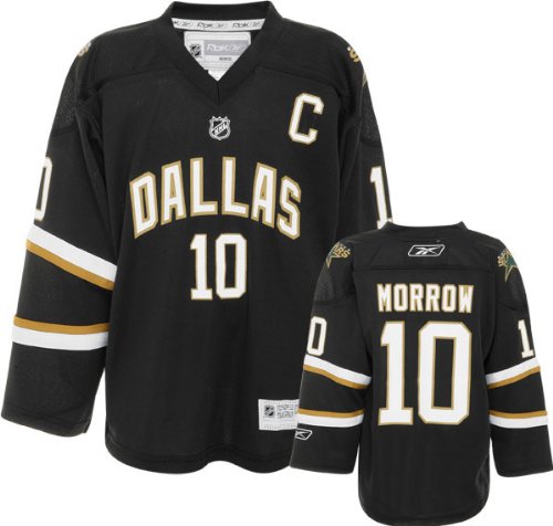 Brenden Morrow Youth Jersey: Reebok Black #10 Dallas Stars Youth Replica Jersey