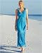 Ruffle trim long dress