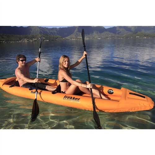 New Swimline Solstice 29500 Trekker 2 Person Convertible Inflatable River Kayak New Swimline Solstice 29500 Trekker 2 Person Convertible Inflatable River Kayak