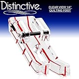 Distinctive Clear View 1-4" Quilting/Sewing Machine Presser Foot - Fits All Low Shank Snap-On Singer*, Brother, Babylock, Euro-Pro, Janome, Kenmore, White, Juki, New Home, Simplicity, Elna and More!