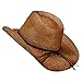 Customizable Raffia Straw Cowboy Hat - Natural
