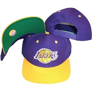 Los Angeles Lakers Purple/Gold Two Tone Snapback Adjustable Plastic 