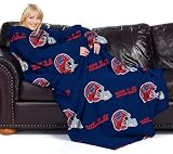 Buffalo Bills Adult Comfy Throw Blanket with Sleeves