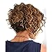 B-G Fashion Human Hair Wigs Short Curly Wigs for Black Women with Wig Cap WIG057