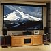 Woodbrook Cherry Triple Bay A/V Stand with 24 Speaker Stands