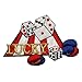 ID 0064 Lucky Dice Poker Chips Vegas Gamble Embroidered Iron On Applique Patch