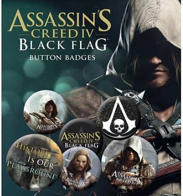 (4x6) Assassins Creed 4 Badge Pack