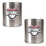 Washington Nationals MLB 2pc Stainless Steel Can Holder Set- Primary Logo