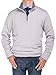 Bianco B Men's Mock Neck 1/4 Zip Sweater Relaxed Fit