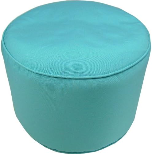 Solid Sunbrella Aruba 17"x12" Indoor/Outdoor Pouf