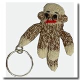 Sock Monkey Keychain