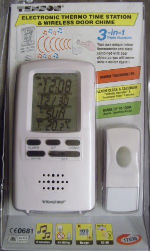 Electronic Thermo Time Station & Wireless Door Chime