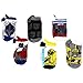 Transformers Boys 6 pk Ankle Socks (6-8 (shoe size: 10.5-4), White Transformers)