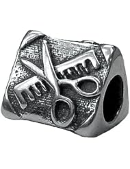 Zable(tm) Sterling Silver Comb/Scissor Bead / Charm