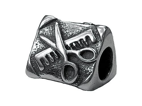 Zable(tm) Sterling Silver Comb/Scissor Bead / Charm