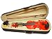 Search : VIOLINSMART Solid RED color 1/2 Size Teachers Recommended Student Violin + Bow + Case + Rosin Complete Set