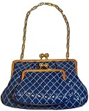 Goldenbleu Audra Blue Patent Bag