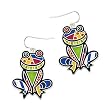 Bright Multi Colored Frog Dangle Earrings Fashion Jewelry