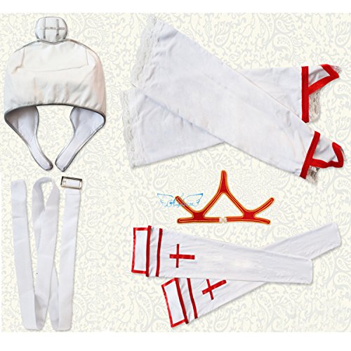 Angelaicos-Womens-Stage-Show-Cosplay-Costume-Dress-White-Red