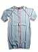 Baby : Little Mish Baby - Newborn Baby Boys Convertible Gown, Lt Blue (Size 6Months)