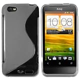 mumbi TPU Silikon Schutzh�lle f�r HTC One V transparent schwarzvon "mumbi"