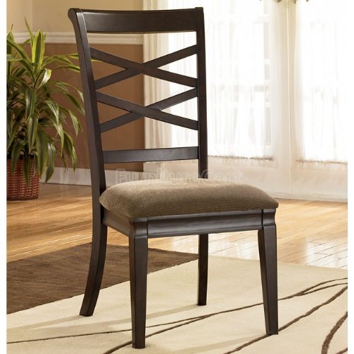 Hayley Contemporary Dark Brown Kitchen Side Chair Set of Two