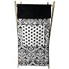 Tadpoles Damask Hamper, Black/White
