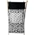 Tadpoles Damask Hamper, Black/White