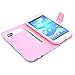 Galaxy S4 Case, Tree Camo Flip Wallet Credit ID Card Slot Holder Phone Case With Stand --Retail Package W Screen Protector --Pink
