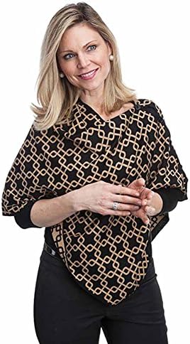 Top It Off Women's Peyton 3-in-1 Wrap One Size Black/Camel