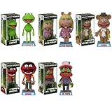 Funko MUPPETS 6" WACKY WOBBLER 5PC SET WITH KERMIT - FOZZIE - MISS PIGGY - ANIMAL & DR. TEETH Bobbleheads