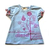 Diesel - Periwinkle cat up tree tee