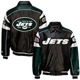 New York Jets Black Varsity Leather Jacket