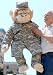 Search : U.S. MILITARY THEMED 3-FEET-TALL GIANT BIG PLUSH STUFFED MONKEY APE GORILLA - WEARING REAL AUTHENTIC U.S. ARMY ACU MILITARY UNIFORM - AMERICAN MADE IN THE USA AMERICA - COLOR: MINK-SPOT