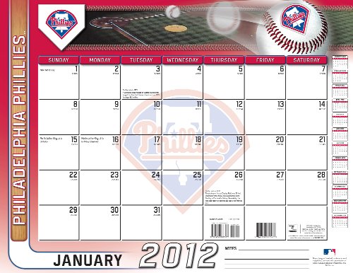 2012 PHILADELPHIA PHILLIES 22X17 DESK CALENDAR