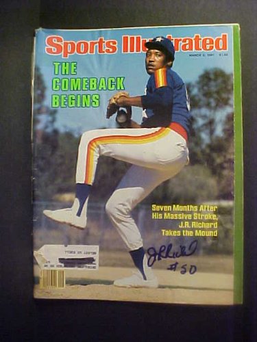 J.R. Richard Houston Astros Autographed March 2, 1981 Sports Illustrated Magazine