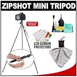 Tamrac ZipShot Mini 28 Compact, Ultra-Light Tripod with Spring Open Legs with Cleaning Accessory Kit