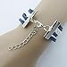 Susenstone®Bracelet Nautical Rudder Anchor Blue Leather Rope Bangle