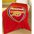 Zap Arsenal Red Crest Fleece Blanket by ZAP LTD