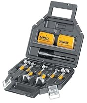 DeWalt DW1649 8 Piece Selfeed Bit Kit, 7/16-Inch Shank