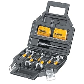 DeWalt DW1649 8 Piece Selfeed Bit Kit, 7 16-Inch Shank by DeWALT