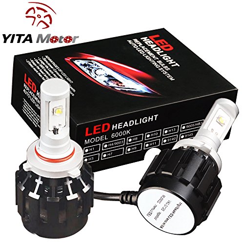 YITAMOTOR 9005 CREE 80W 8000LM Super White 6000K White LED Headlight Conversion Kit Bulbs