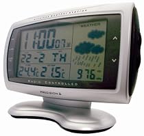 Precision MSF Radio Controlled LCD Silver Coloured Wireless Weather Station with One External Sensor