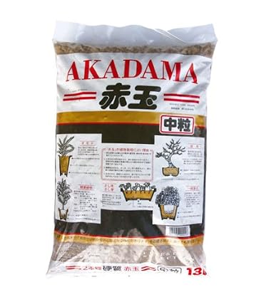 大宮グリーンサービス 二本線硬質赤玉土 中粒 13L