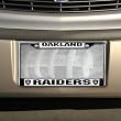Oakland Raiders Chrome Silver License Plate Frame