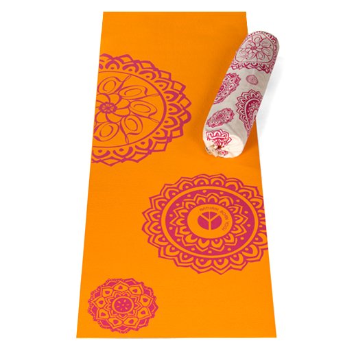 Natural Born Yogi Yogamatte Mandala, juicy orange, 183x60x0,45, yoma.adu.08-man1 Preisvergleich