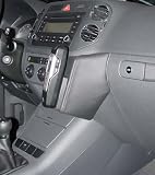 Produkt-Bild: KUDA Telefon Konsole passend f&uuml;r Fahrzeugmodell: VW Golf Plus ab 01/05&10/09 Tiguan 11/07 Echtleder Schwarz